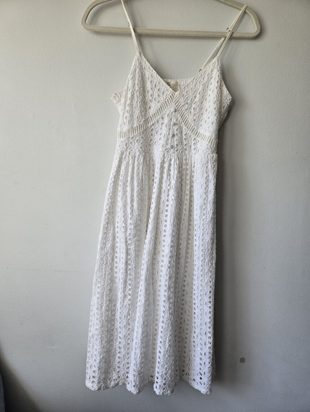 Japna Eyelet While Sundress Cotton XS